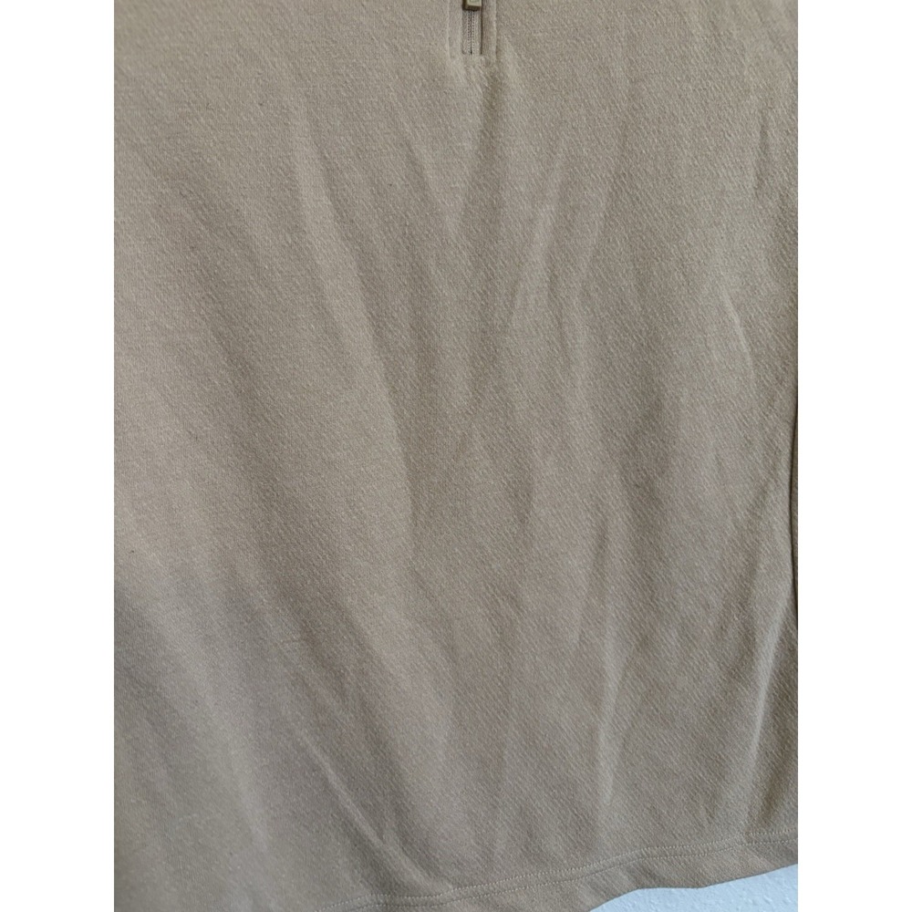 Nike NBA Chicago Bulls City Edition Quarter Zip Pullover Mens M Tan Dri Fit - Picture 6 of 11